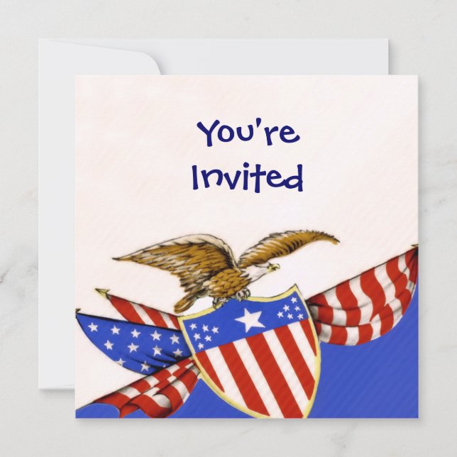 4th Of July BBQ Invitation (Front)