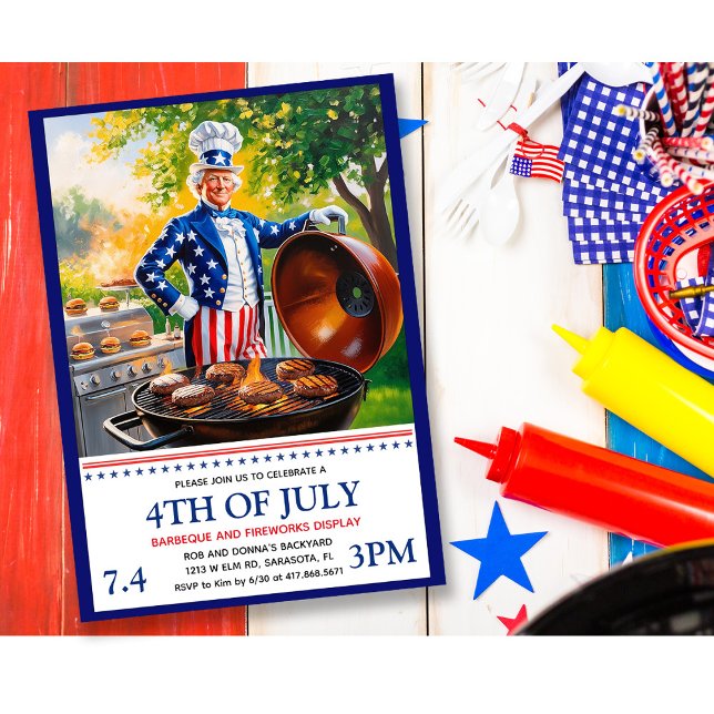 4th of July BBQ Invitation (Creator Uploaded)