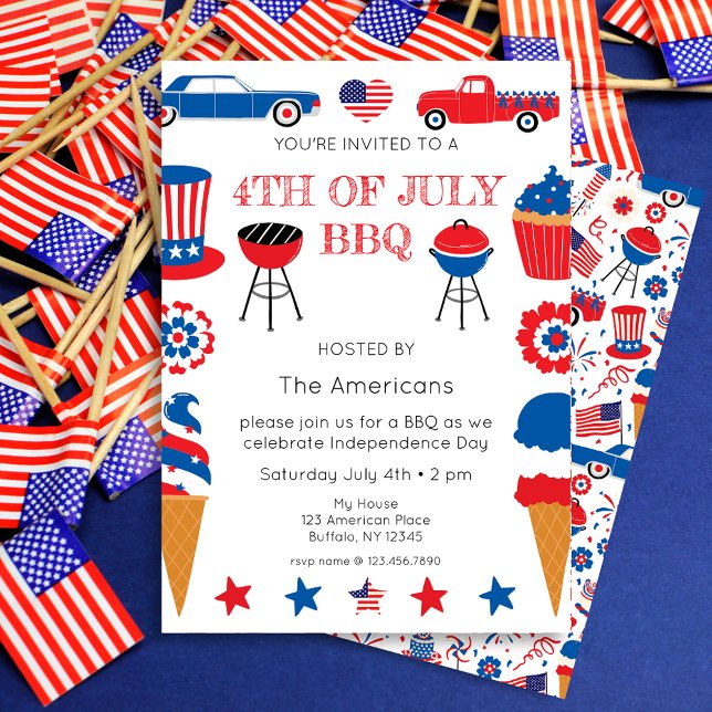 4th of July BBQ Invitation (Creator Uploaded)