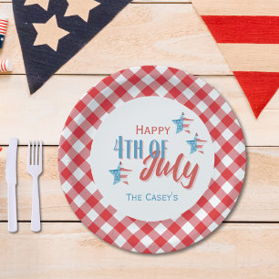 4th of July BBQ Paper Plate