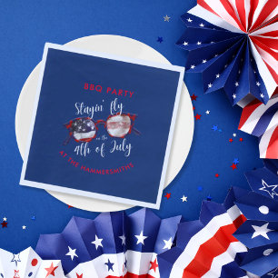 4th of July BBQ Party Napkin