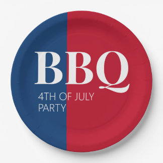 4th of July BBQ Party Paper Plate