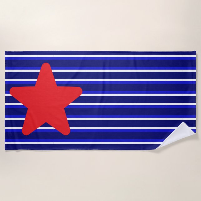 4th of July beach towel (Front)