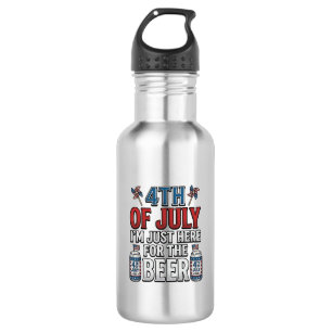 4th of July Beer Vintage Patriotic Shirt Design_1 532 Ml Water Bottle