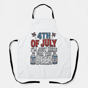 4th of July Beer Vintage Patriotic Shirt Design_1 Apron