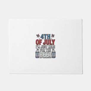 4th of July Beer Vintage Patriotic Shirt Design_1 Doormat