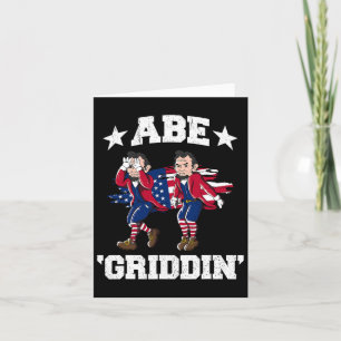 4th Of July Benjamin Franklin Griddy Ben Griddin Card