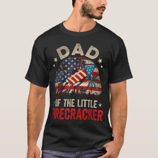 4Th Of July Birthday Dad Daddy Of The Little T-Shirt