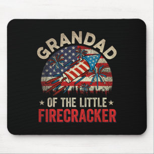 4th Of July Birthday Grandad Of The Little Firecra Mouse Pad