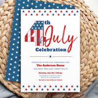 4th of July Bold Modern Rustic Wood USA Flag