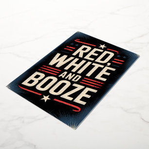 4th of July Booze Party Red White and Booze