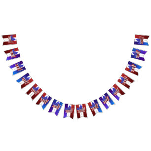 4th of July Canada Day Decorations Bunting Banner