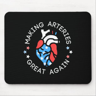 4th Of July Cardiac Nurse Making Arteries Great Ag Mouse Pad