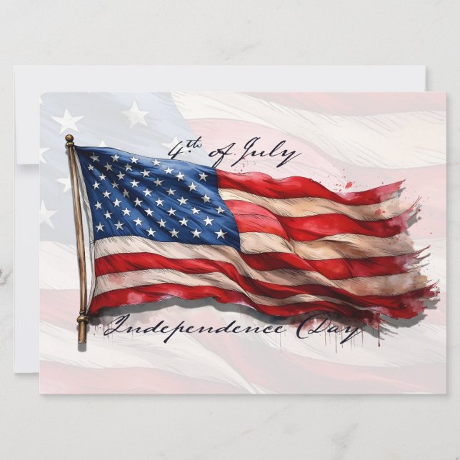 4th of July – Celebrate with US Flag (Front)