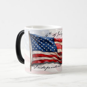 4th of July – Celebrate with US Flag Magic Mug