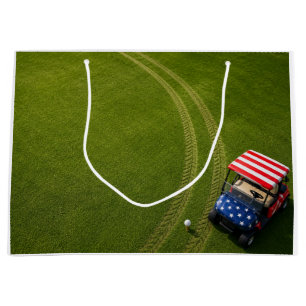 4th of July Celebration for Golfer Large Gift Bag