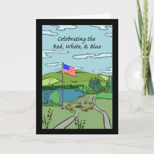4th of July Celebration Invitation U.S.A. Flag