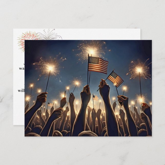 4th Of July Celebration Postcard (Front/Back)