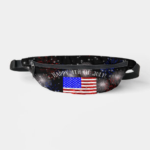 4th of July Celebration - USA flag  Bum Bags