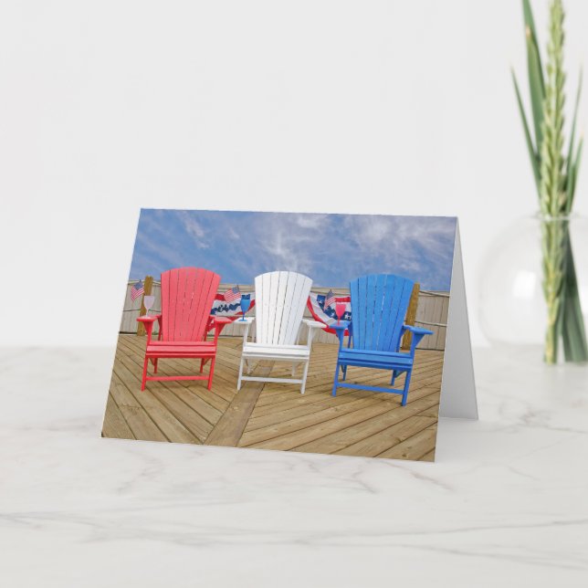 4th of July Chairs Card (Front)