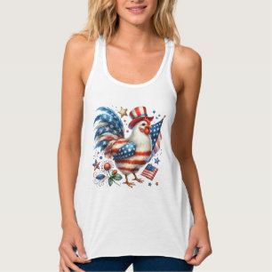 4th of July Chicken Clipart-61531 Singlet