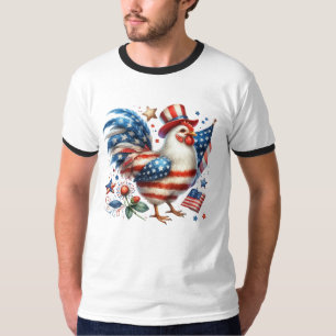 4th of July Chicken Clipart-61531 T-Shirt