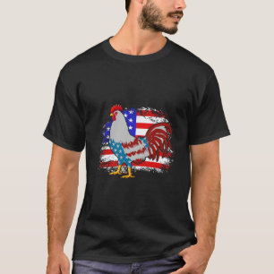 4th Of July Chicken Dad Shirt, American Flag Chick T-Shirt