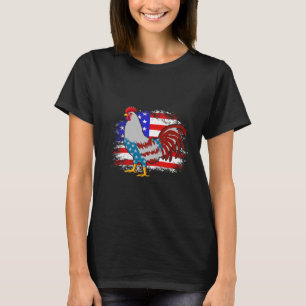 4th Of July Chicken Dad Shirt, American Flag Chick T-Shirt