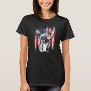 4th Of July Chihuahua Dog American Usa Flag Patrio T-Shirt