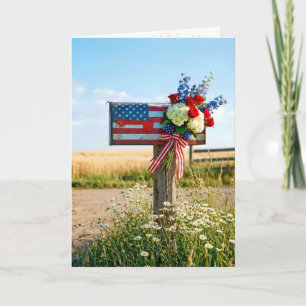4th of July Country Mailbox Card