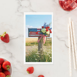 4th of July Country Mailbox Napkin