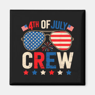 4th of July Crew Matching American Family Magnet