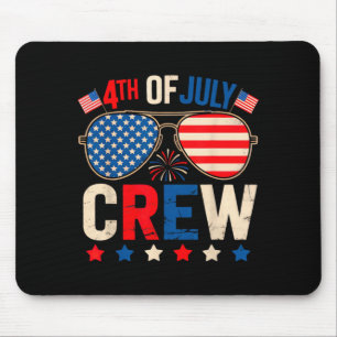4th of July Crew Matching American Family Mouse Pad