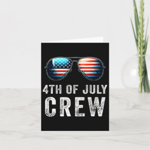 4th Of July Crew Matching Family Outfits Men Women Card