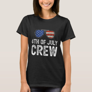 4th Of July Crew Matching Family Outfits Men Women T-Shirt
