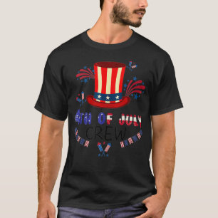 4th of July Crew Matching Family Outfits Men Women T-Shirt