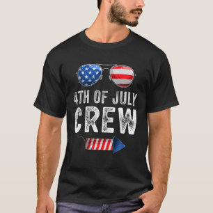 4th of July Crew Matching Family Outfits Men Women T-Shirt