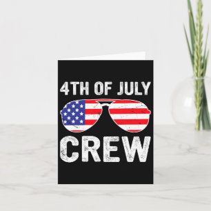 4th Of July Crew Matching Funny Family Outfits  Card
