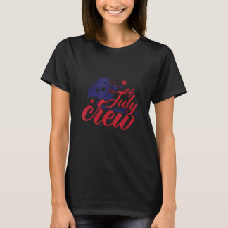 4th Of July Crew US flag Family trip family patrio T-Shirt