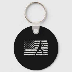4th Of July Cricket Usa Us Flag States Vintage For Key Ring