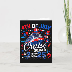 4th Of July Cruise Patriotic American Cruising Sum Card