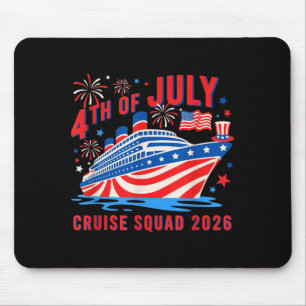 4th of july cruise squad 2026 family matching mouse pad