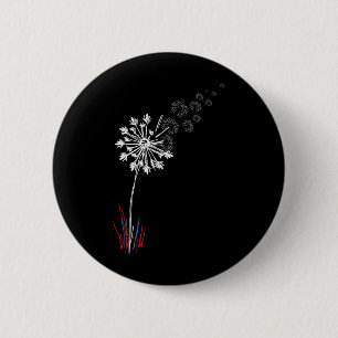 4th Of July Cute Flower American Patriotic 1 6 Cm Round Badge