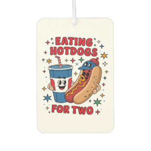 4th Of July Cute Hotdogs Car Air Freshener