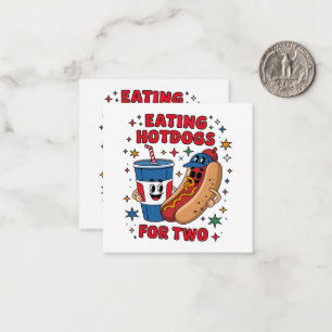 4th Of July Cute Hotdogs Card