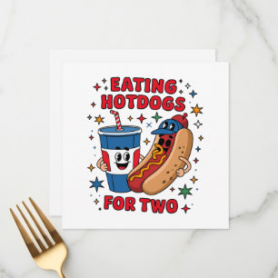 4th Of July Cute Hotdogs Menu