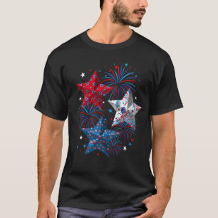 4th of July Cute USA Patriotic Stars T-Shirt