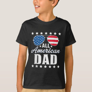 4th Of July Dad All American Patriot Usa Dad Men T-Shirt