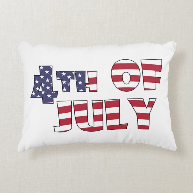 4TH OF JULY DECORATIVE CUSHION (Front)