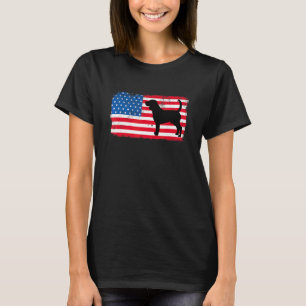 4th Of July Dog  Beagle  Veterans Day Pet Usa Flag T-Shirt